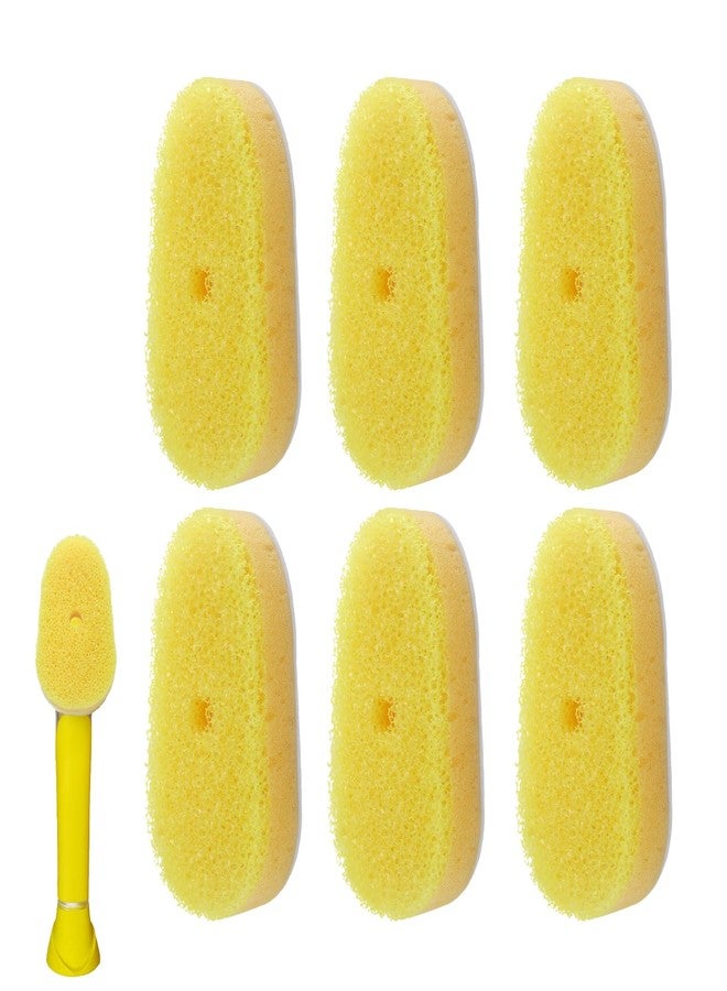 Runhike 6 Packs Refill Heads Compatible with Dish Daddy,Non-Scratch Wand Refill Sponge Heads Compatible with Scrub Daddy,Upgrade Much Thicker and Durable - Image 1